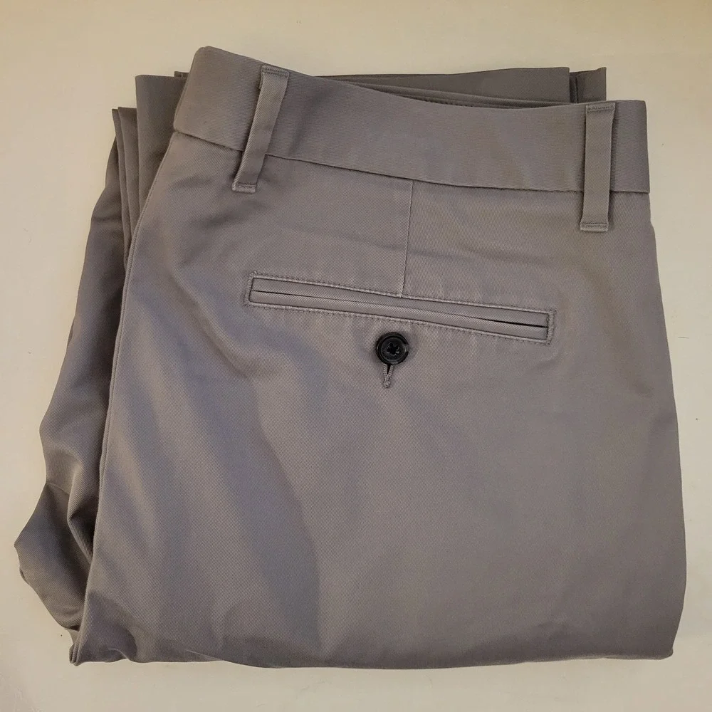 Bonobos Friday Straight Leg Casual‎ Work Pants Men's Size 34x31 (TAG 33x32) Gray